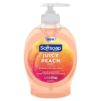 Softsoap Liquid Hand Soap Pump, Juicy Peach Scent - 7.5 Fluid Ounce