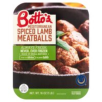 Botto's Mediterranean Spiced Lamb Meatballs, 16 oz, 16 Ounce