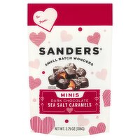 Sanders Minis Dark Chocolate Sea Salt Caramels, 3.75 oz