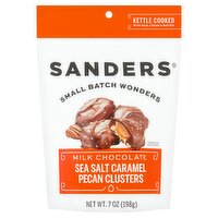 Sanders Milk Chocolate Sea Salt Caramel Pecan Clusters, 7 oz