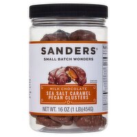 Sanders Sea Salt Caramel Pecan Clusters Milk Chocolate, 16 oz