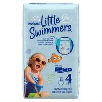 Huggies Little Swimmers Disposable Swim Pants, Size 4, 24-34 lb, 11 count