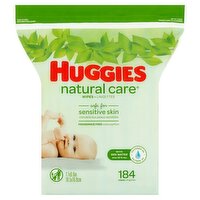 Huggies Natural Care Wipes, 184 count