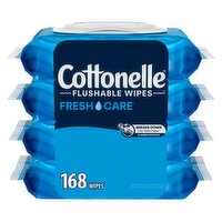 Cottonelle Fresh Care Hypoallergenic Flushable Wipes, 42 count