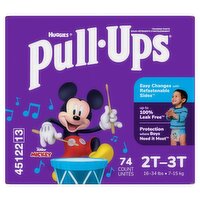 Huggies Pull-Ups Training Pants, 2T-3T, 16-34 lbs, 74 count, 74 Each