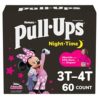 Huggies Pull-Ups Night Time Training Pants, 3T-4T, 32-40 lbs, 60 count