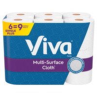 Viva Multi-Surface Cloth Choose-A-Sheet Towels, 83 2- ply sheets per roll, 6 count