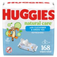 Huggies Natural Care Refreshing with Cucumber & Green Tea Wipes, 168 count