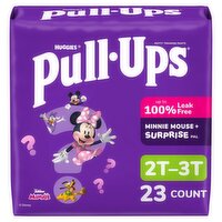 Huggies Pull-Ups Disney Jr. Minnie Potty Training Pants, Size 2T-3T, 16-34 lbs, 23 count