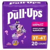 Huggies Pull-Ups Disney Jr. Minnie Potty Training Pants, Size 3T-4T, 32-40 lbs, 20 count