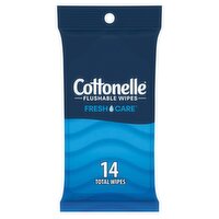 Cottonelle Fresh Care Flushable Wipes, 14 count