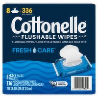 Cottonelle FreshCare Flushable Hypoallergenic Wipes, 336 count, 336 Each