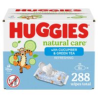 Huggies Natural Care with Cucumber & Green Tea Refreshing Wipes, 288 count