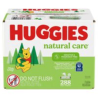 Huggies Natural Care Sensitive Fragrance Free Wipes, 288 count