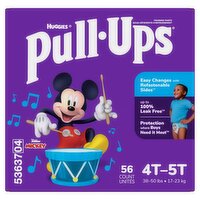 Pull-Ups Huggies Pull-Ups Training Pants, 4T-5T, 38-50 lbs, 56 count, 56 Each 