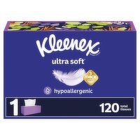 Kleenex Ultra Soft 3-Ply Tissues, 120 count