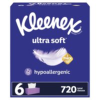 Kleenex Ultra Soft Tissues, 120 count, 6 pack