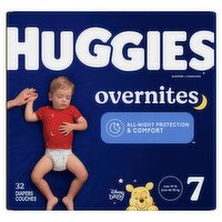 Huggies Overnites Diapers, Size 7, Over 41 lb, 32 count