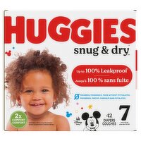 Huggies Snug & Dry Diapers, Size 7, Over 41 lb, 42 count