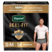 Depend Real-Fit Maximum Underwear, S-M, 14 count