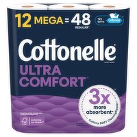 Cottonelle Ultra Comfort Toilet Paper Rolls, 12 count