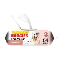 Huggies Simply Clean Fresh Scent Wipes, 64 count