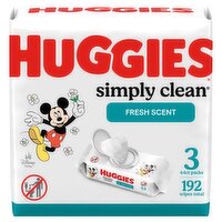Huggies Simply Clean Fresh Scent Wipes, 192 count