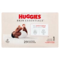 Huggies Skin Essentials Baby Diapers, Size 1, up to 14 lb, 29 count, 29 Each