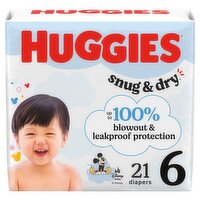 Huggies Snug & Dry Diapers, Size 6, Over 35 lb, 21 count
