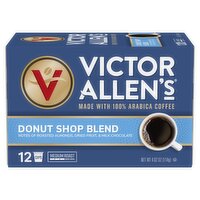 Victor Allen's Coffee Donut Shop Blend Medium Roast Coffee, 12 count, 4.02 oz, 4.02 Ounce