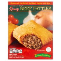 Caribbean Food Delights Jamaican Style Spicy Beef Patties, 2 count, 10 oz