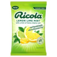 Ricola Sugar Free Lemon Lime Mint Wrapped Drops, 40 Count