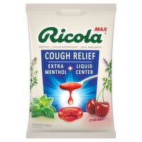 Ricola Max Cough Relief Cherry Wrapped Drops, 34 Count