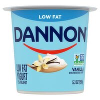 Dannon Vanilla Low Fat Yogurt, 5.3 oz