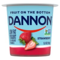 Dannon Fruit on the Bottom Strawberry Lowfat Yogurt, 5.3 oz, 5.3 Ounce