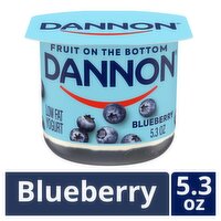 Dannon Blueberry Fruit on the Bottom Lowfat Yogurt, 5.3 oz