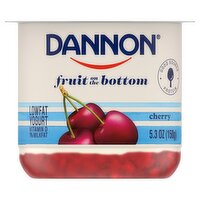 Dannon Cherry Fruit on the Bottom Lowfat Yogurt, 5.3 oz, 5.3 Ounce