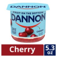 Dannon Cherry Fruit on the Bottom Lowfat Yogurt, 5.3 oz