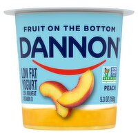 Dannon Peach Low Fat Yogurt, 5.3 oz