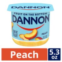 Dannon Peach Low Fat Yogurt, 5.3 oz