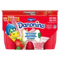 Dannon Danonino Strawberry Flavor Dairy Snack Value Pack, 1.76 oz, 12 count