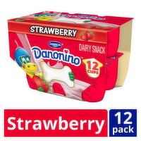 Dannon Danonino Strawberry Flavor Dairy Snack Value Pack, 1.76 oz, 12 count
