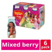 Danimals Disney Princess Mixed Berry Flavored Smoothie, 3.1 fl oz, 6 count
