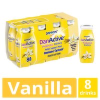 Dannon DanActive Vanilla Probiotic Dairy Drink, 3.1 fl oz, 8 count