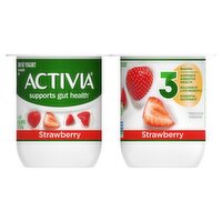 Activia Strawberry Low Fat Yogurt, 4 oz, 4 count, 16 Ounce