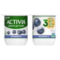 Activia Blueberry Low Fat Yogurt, 4 oz, 4 count