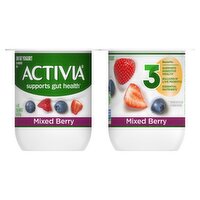 Activia Mixed Berry Low Fat Yogurt, 4 oz, 4 count, 16 Ounce