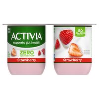 Activia Strawberry Non Fat Yogurt, 4 oz, 4 count