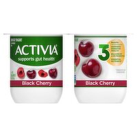 Activia Black Cherry Low Fat Yogurt, 4 oz, 4 count, 16 Ounce