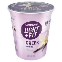 Dannon Light + Fit Greek Vanilla Fat Free Yogurt, 32 oz